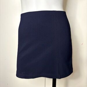 Vintage 90s Navy Preppy Mini Tennis Skirt